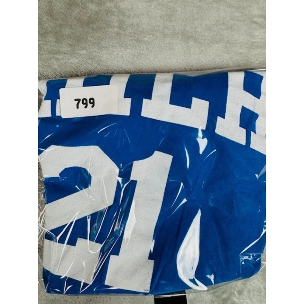 Adidas T-Shirt Mens Small Joel Embiid‎ Philadelphia 76ers Phila 21 Blue Graphic